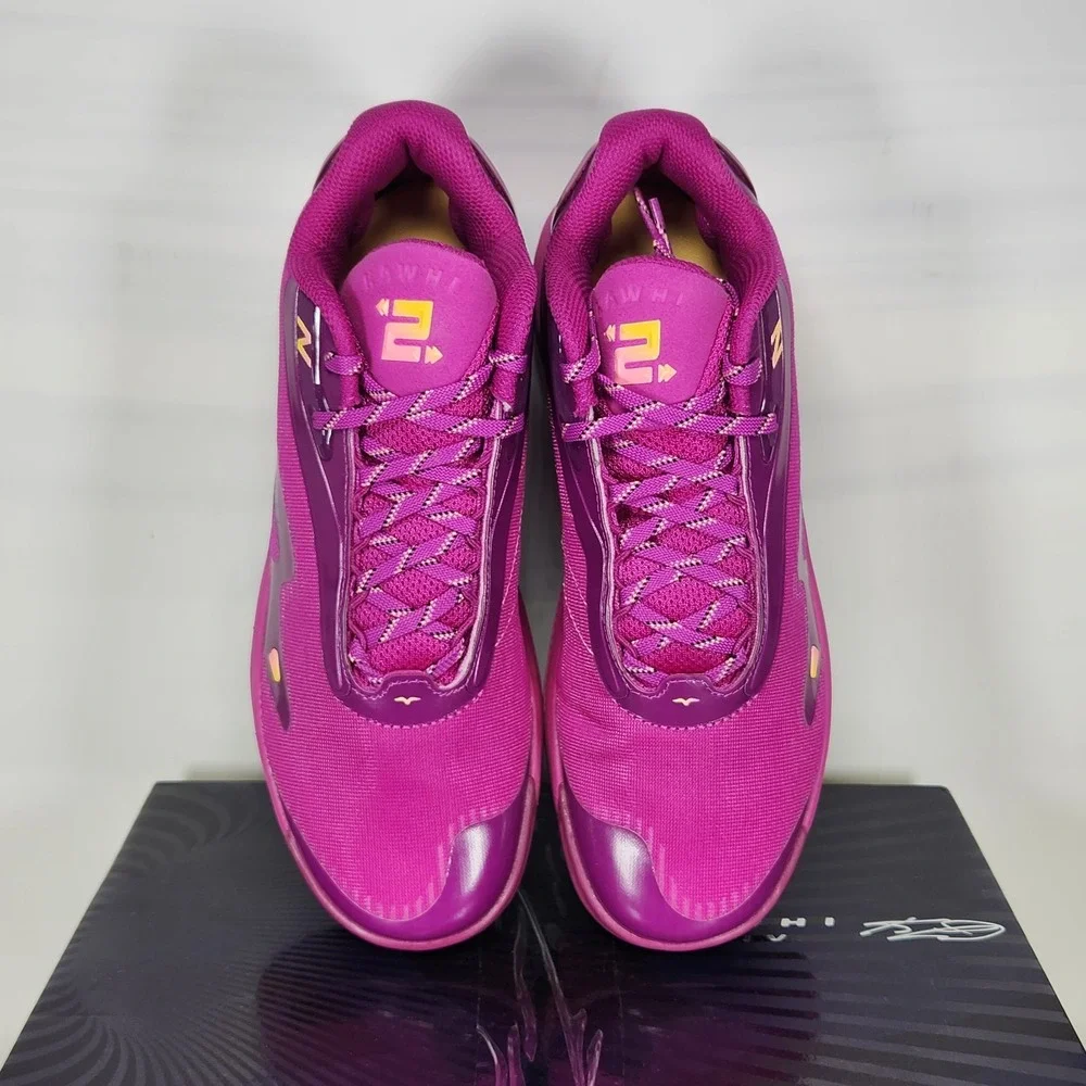 New Balance Kawhi IV Basketball Shoes Mens Size 9 Purple Pink BBKLSGY4 Low Top
